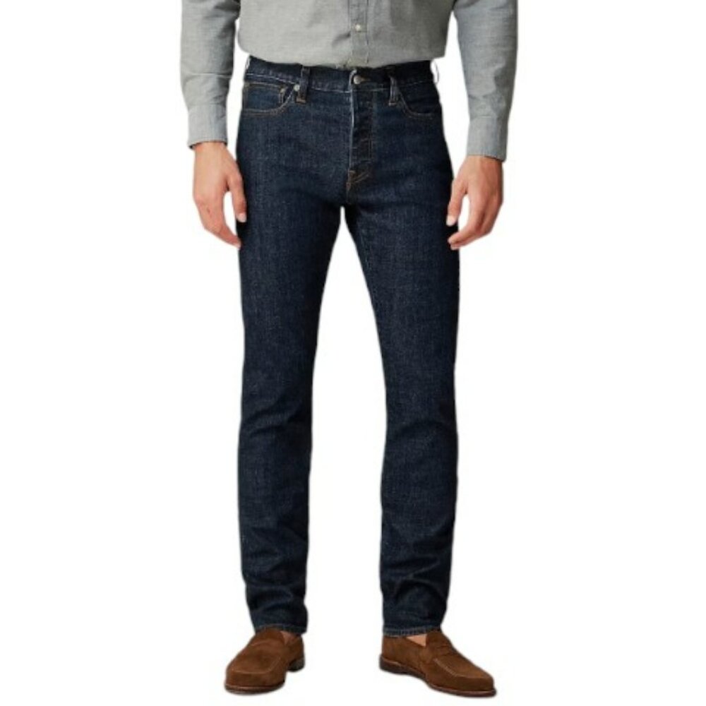 J CREW | NWT 770 Straight Blue Resin Rinse Japanese Denim Jeans (Size 32) - Picture 1 of 9